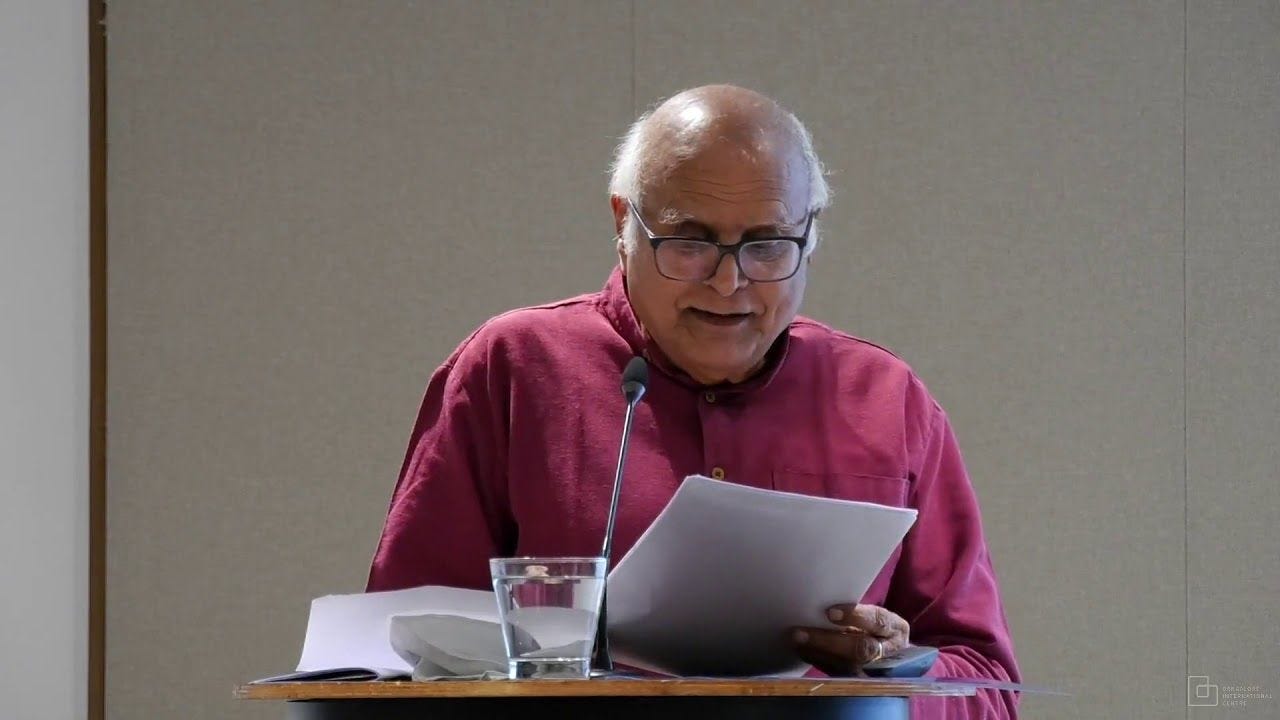 The Concept of Author in Indian Text Culture: Velcheru Narayana Rao-BIC Masterclass (2 of 6)