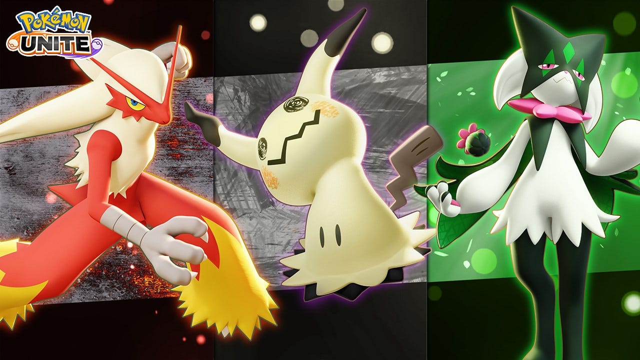 Blaziken, Mimikyu, and Meowscarada are coming to Pokémon Unite from September 14th 2023