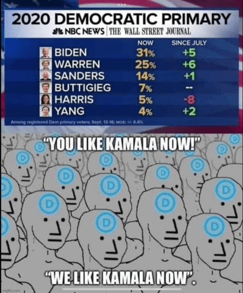 r/ConservativeMemes - You like Kamala Now!