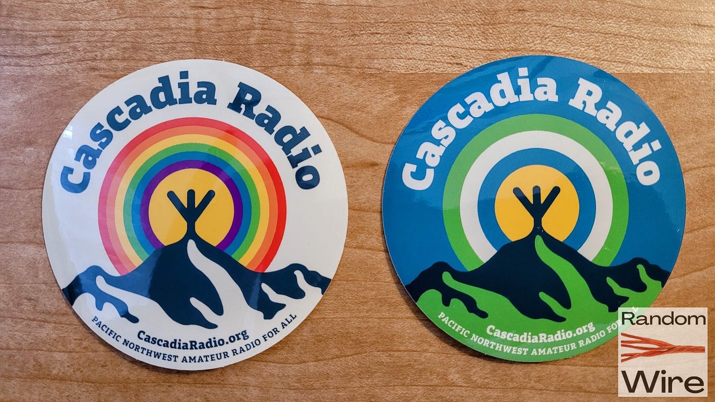 Cascadia Radio stickers