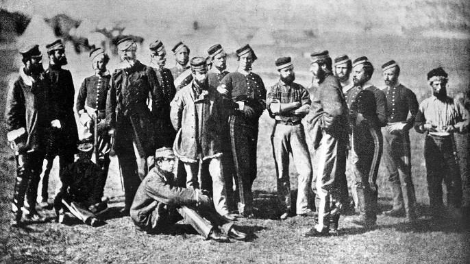 5th Dragoon Regiment of the British army, photographed by Roger Fenton. (Credit: ullstein bild/Getty Images)