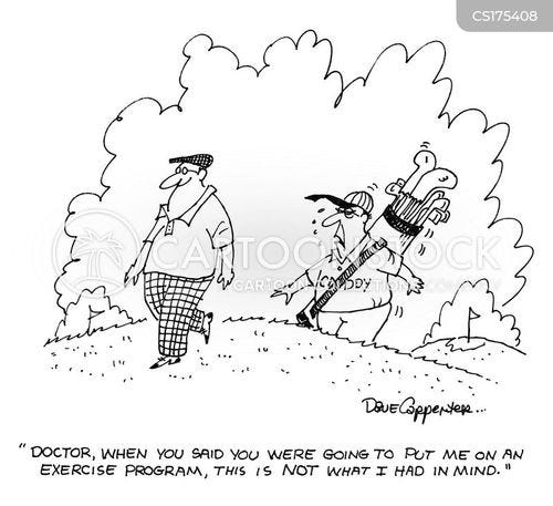 Golf Exercise Cartoons and Comics - funny pictures from CartoonStock
