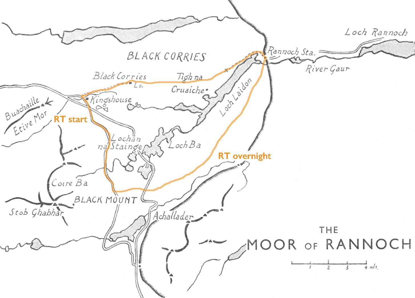 Rannoch Moor map