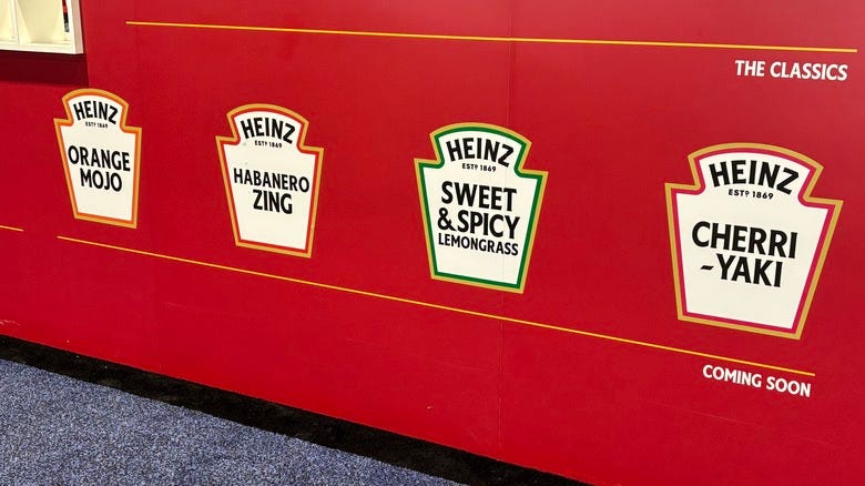 List of new Heinz condiments