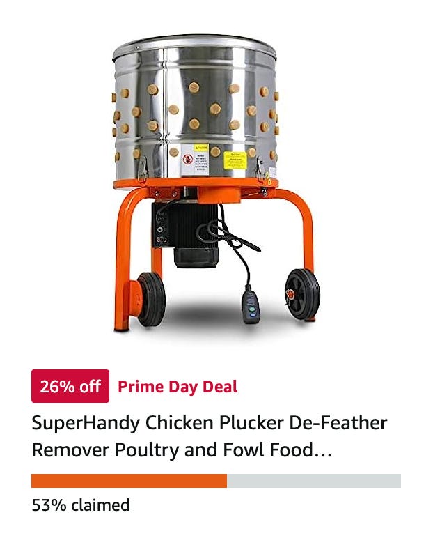 Ad for a chicken plucker