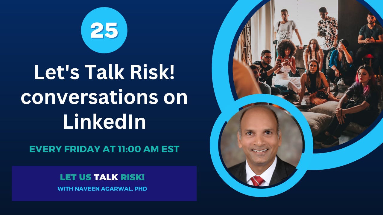 Celebrating 25 Let's Talk Risk! Conversations