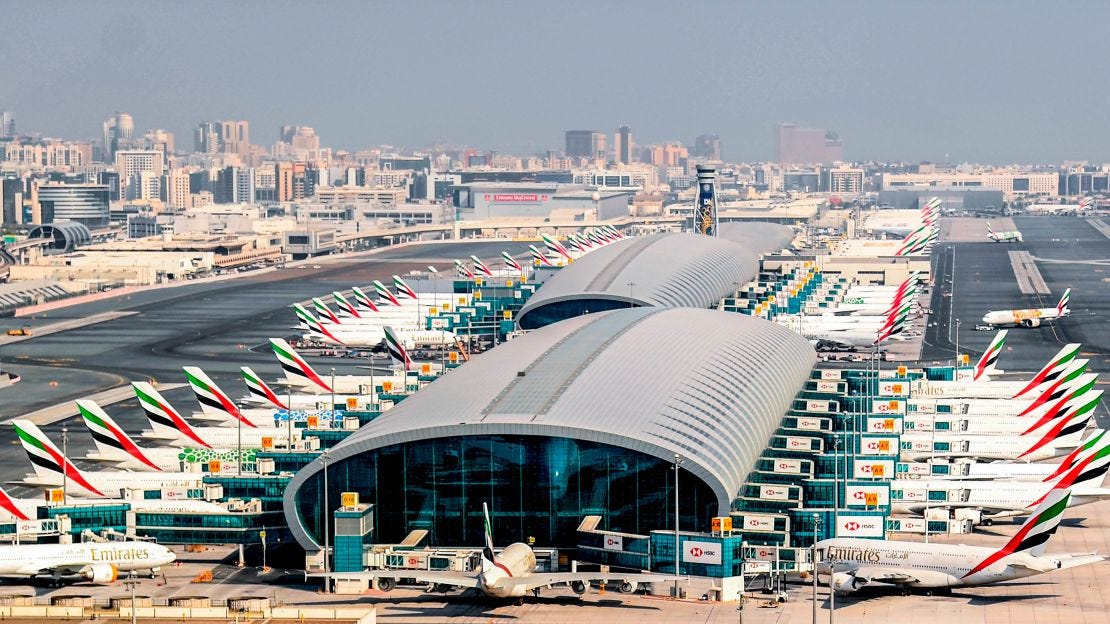 DXB is the world's busiest airport by international passenger numbers.
