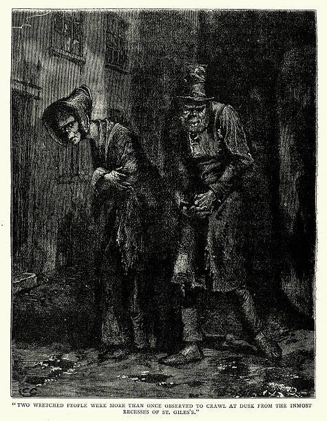 Charles Dickens The Old Curiosity Shop Stock Illustration - Download Image  Now - Black And White, Homelessness, Horror - iStock