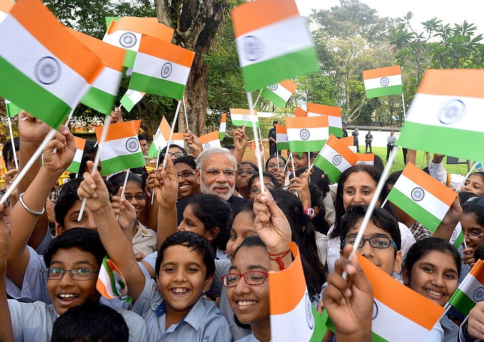 File:Prime Minister Narendra Modi among school children at the Indian National Army Memorial Marker in Singapore.jpg File:Prime Minister Narendra Modi among school children at the Indian National Army Memorial Marker in Singapore.jpg