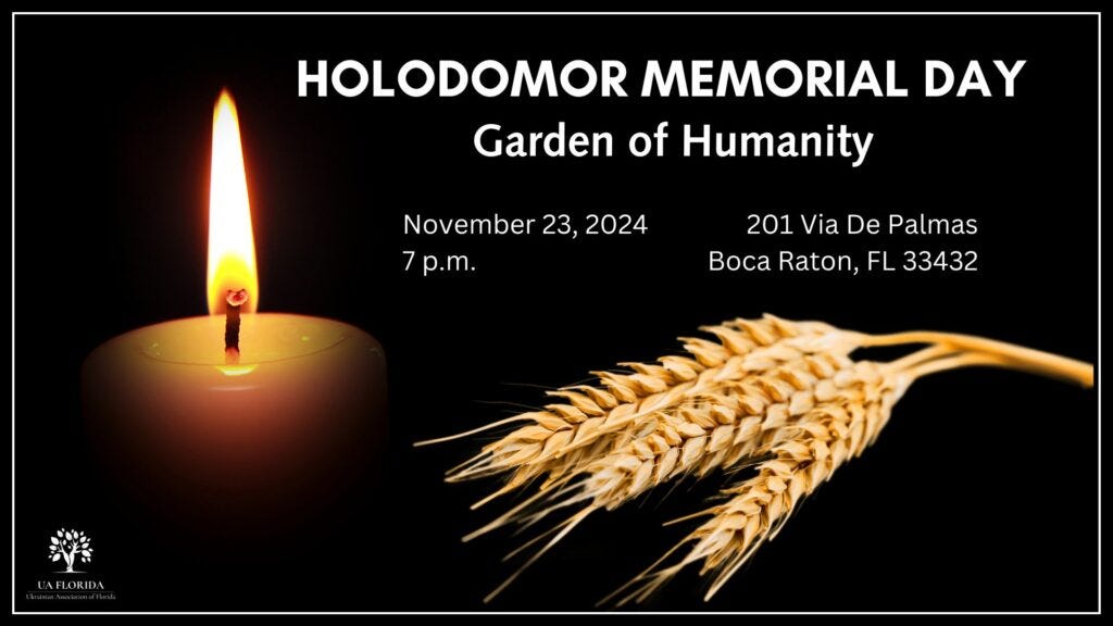 2024 Holodomor Commemorations - Ukrainian Congress Committee of America