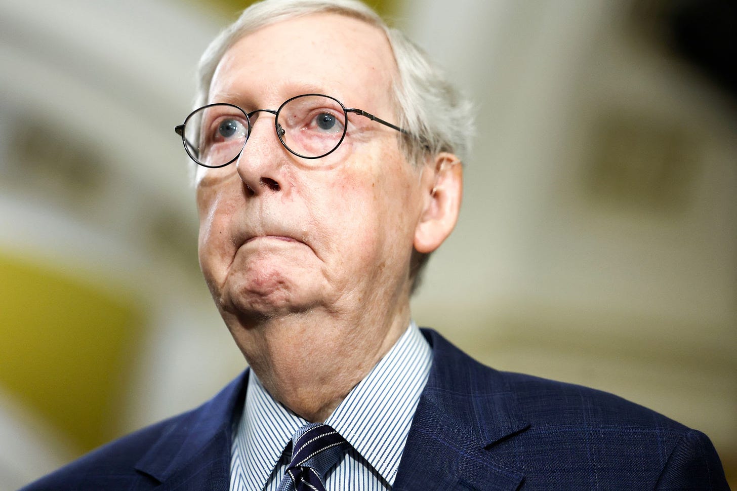 Mitch McConnell, staring into the void.