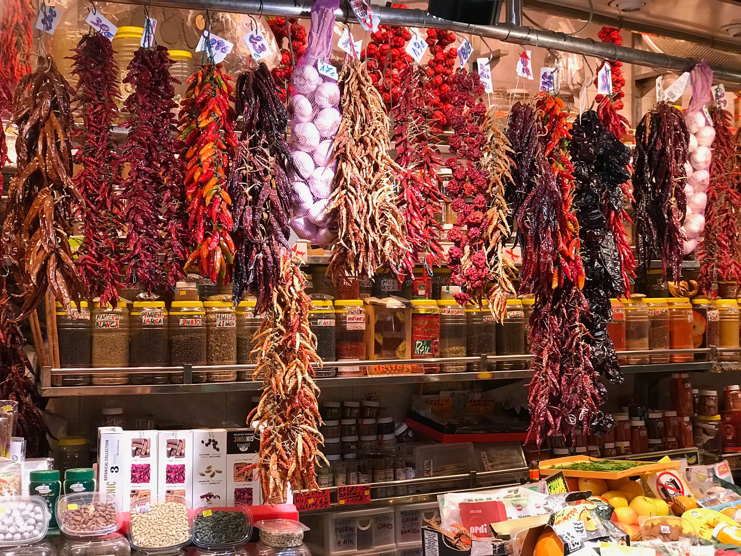 La Boqueria in Barcelona, Spain