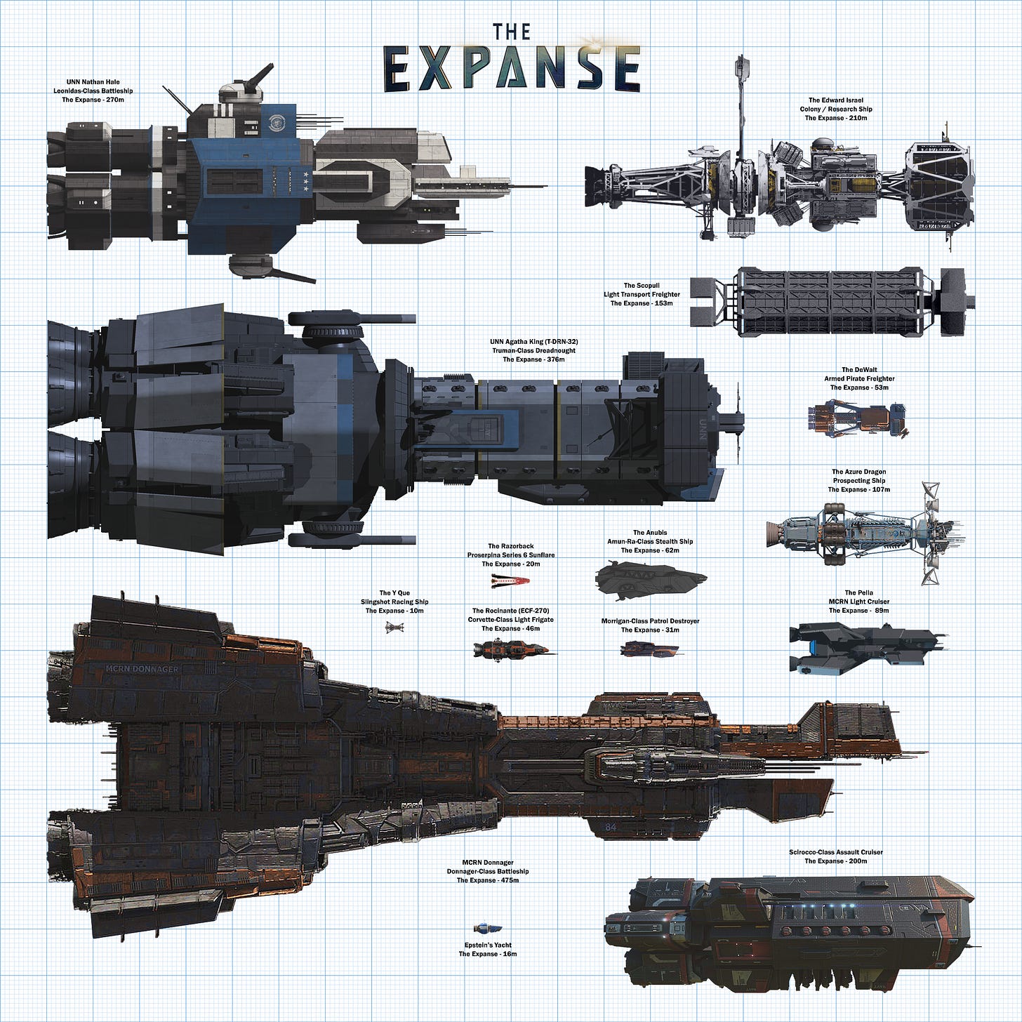 The Expanse Ships (2x)