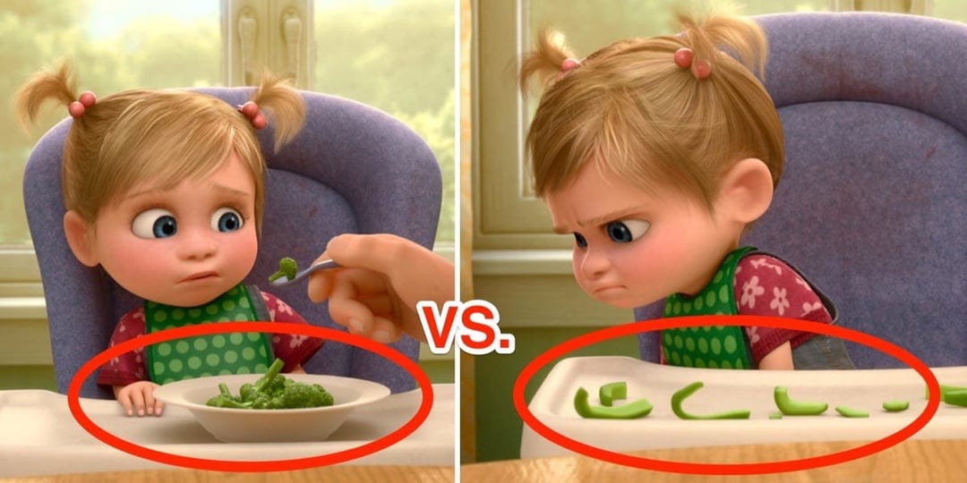TIL in the Japanese localization of "Inside Out," Pixar replaced the scenes  involving broccoli with bell peppers, because Japanese kids don't think  broccoli is gross. : r/todayilearned