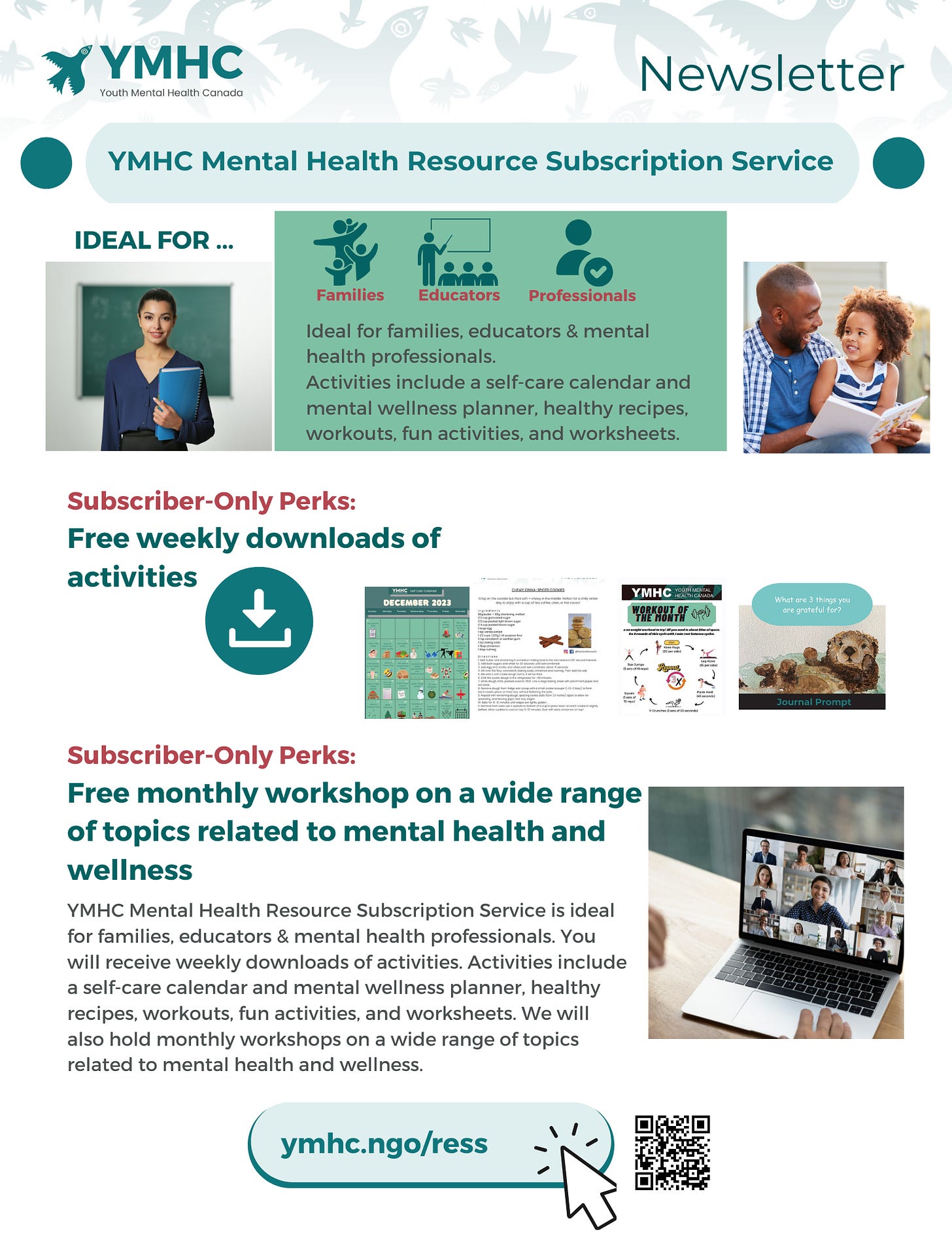 YMHC Mental Health Resource Subscription Service