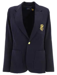 Polo Ralph Lauren Logo Embroidered Double-Knit Blazer 