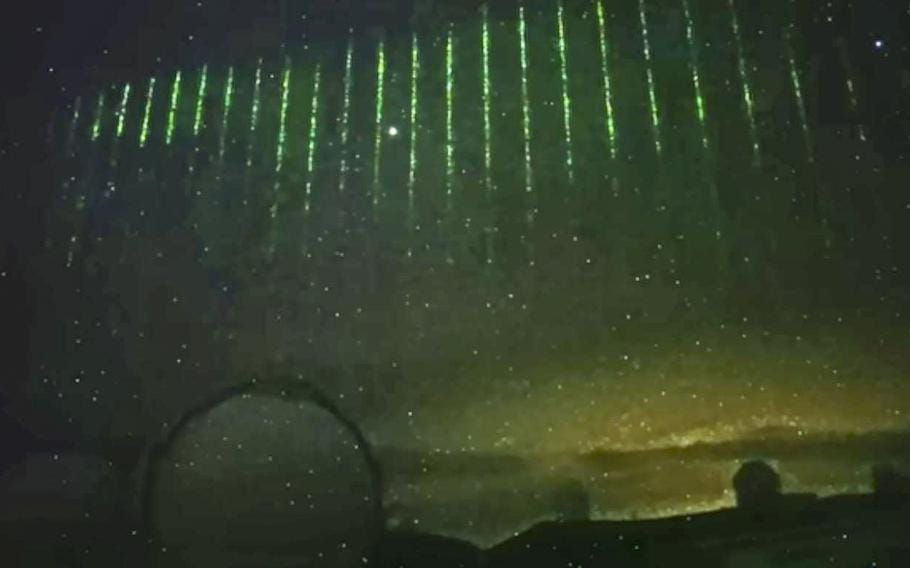 Astronomers believe green lights seen over Hawaii were lasers from a Chinese  satellite | Stars and Stripes