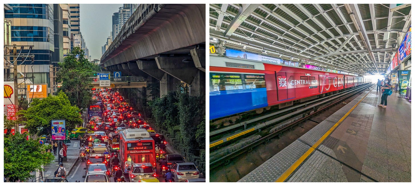 Bangkok traffic.
