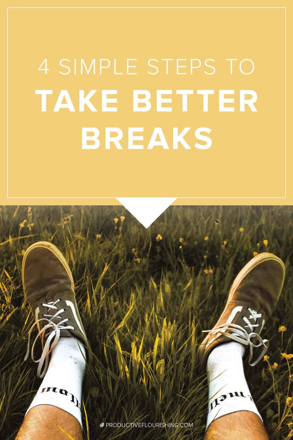 Many of us get caught in a productivity paradox. We wish for that proverbial extra hour in a day that allegedly would let us accomplish everything on our to-do list. But, if we do actually take time off for ourselves, we don’t really know how to break well. Here are four simple steps to take better breaks. #entrepreneurship #smallbusinessoverwhelm #productiveflourishing