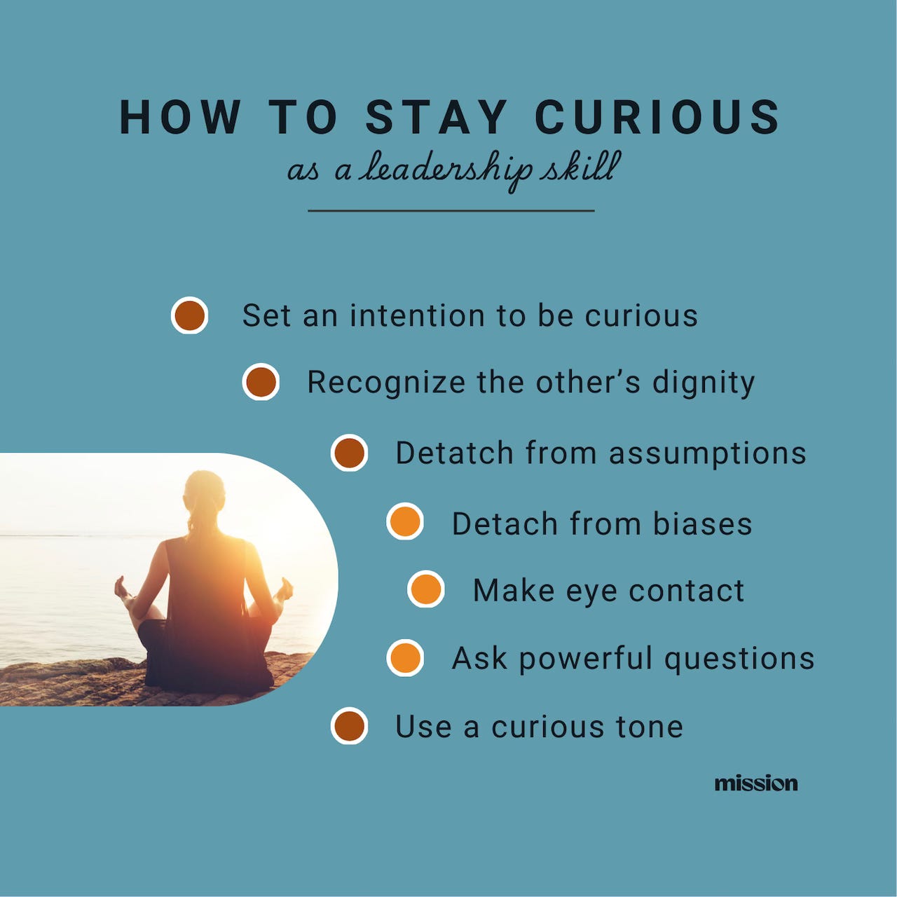 A card explaining tips for how to be more curious