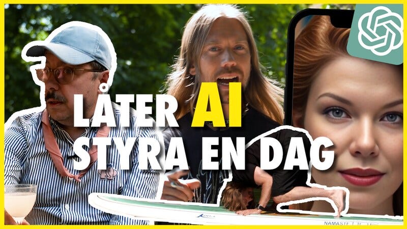 Låter AI styra en dag: "ChatGPT, vad håller du på med?" - Aftonbladet TV