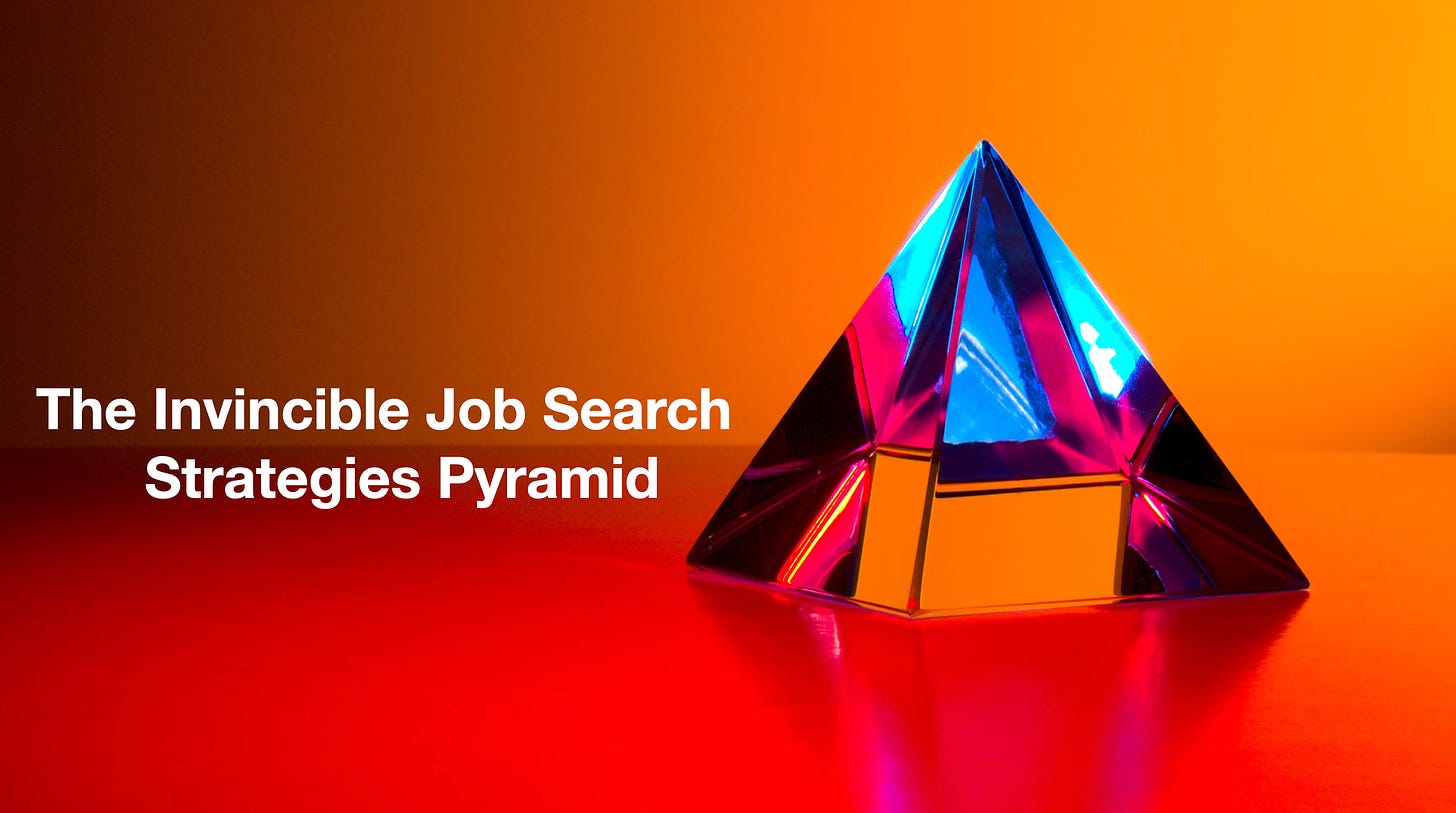 The Invincible Job Search Strategies Pyramid