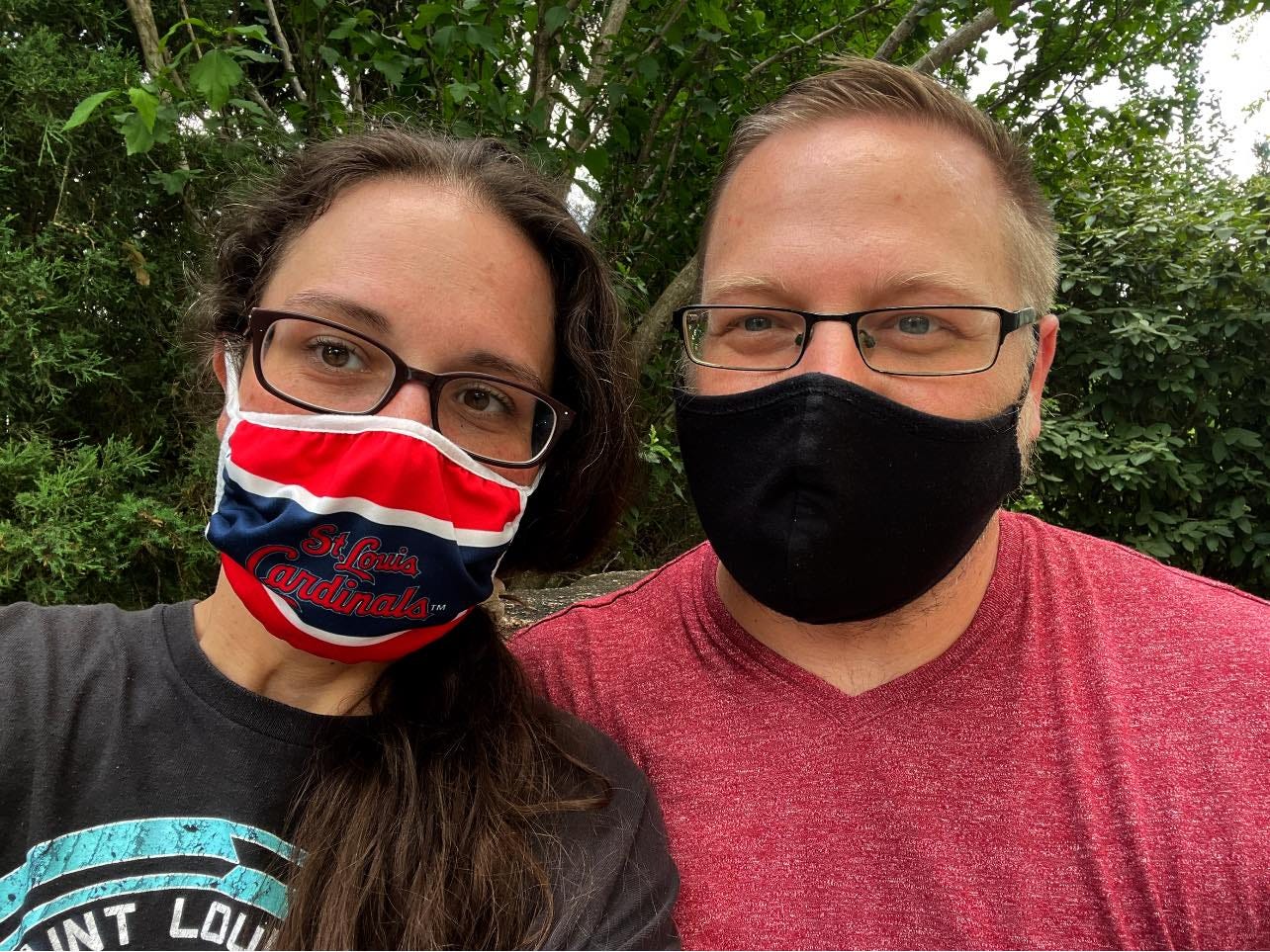 Me and my husband. 
