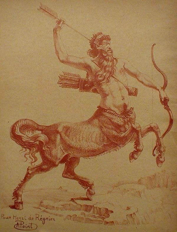 Le Centaur Chiron (ca. 1895) by Armand Point (b. 23 March 1860 or 1861 ...