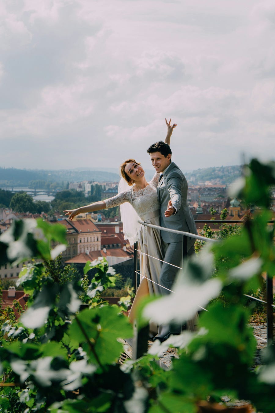 Happy Bride and Groom. Happy Bride and Groom.