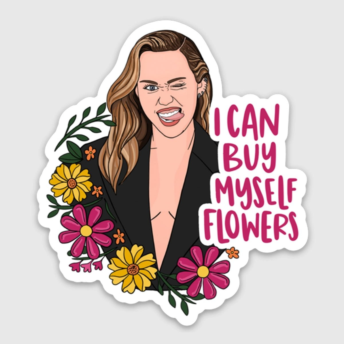 Buy Myself Flowers Sticker