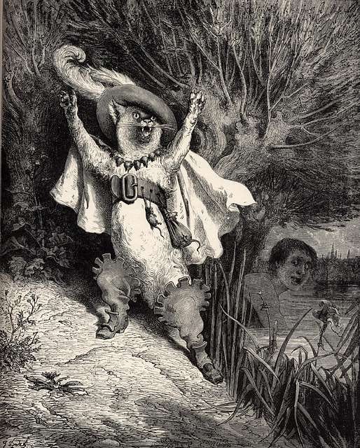 Le chat botté illustré par Gustave Doré - Wikimedia Commons
