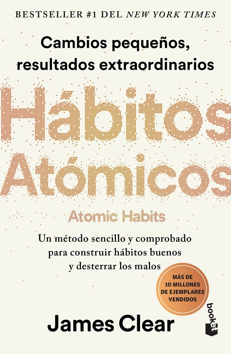 HABITOS ATÓMICOS (LIBRO DE HÁBITOS ATÓMICOS) - LIBRO EN ESPAÑOL - AUTOR JAMES CLEAR - Foto 1 de 12