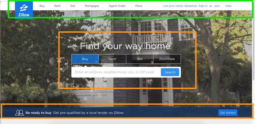zillow homepage