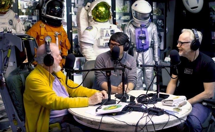 Kevin Kelly, Adam Savage, and Norm Chan exchange tips for continuous learning
