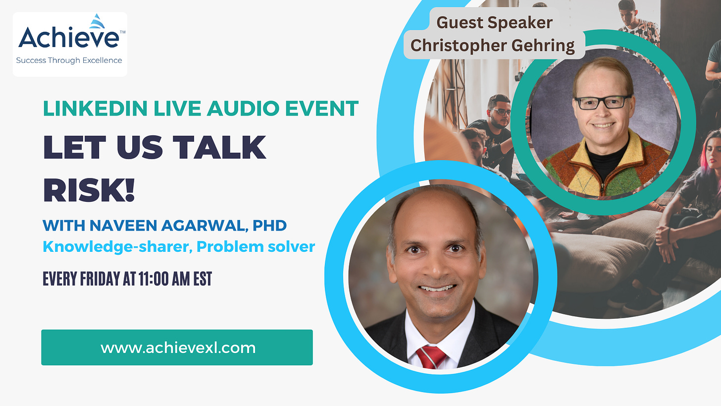 Let's Talk Risk! with Dr. Naveen Agarwal 