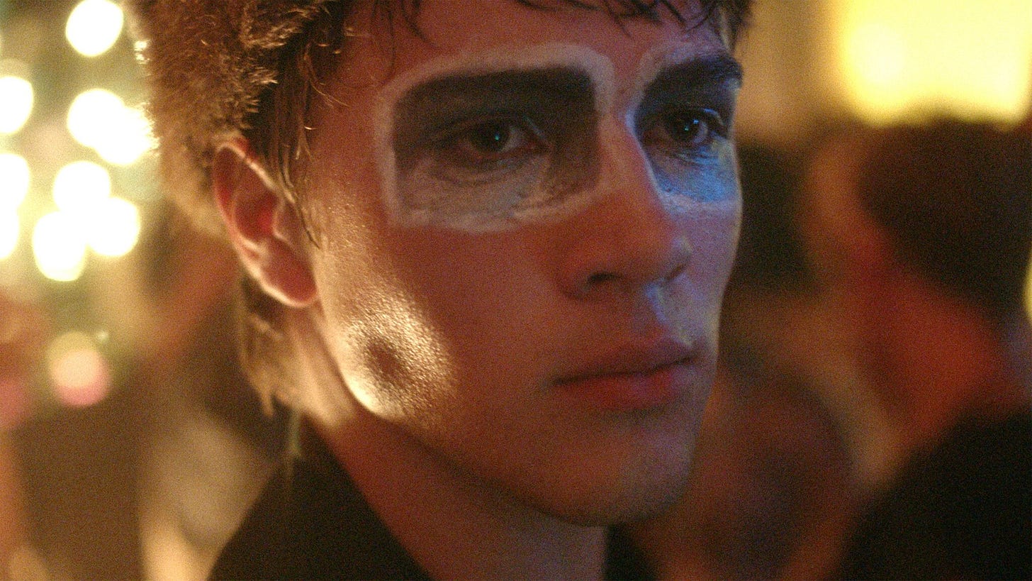 Closet Monster | Still features a boy with makeup over his eyes.