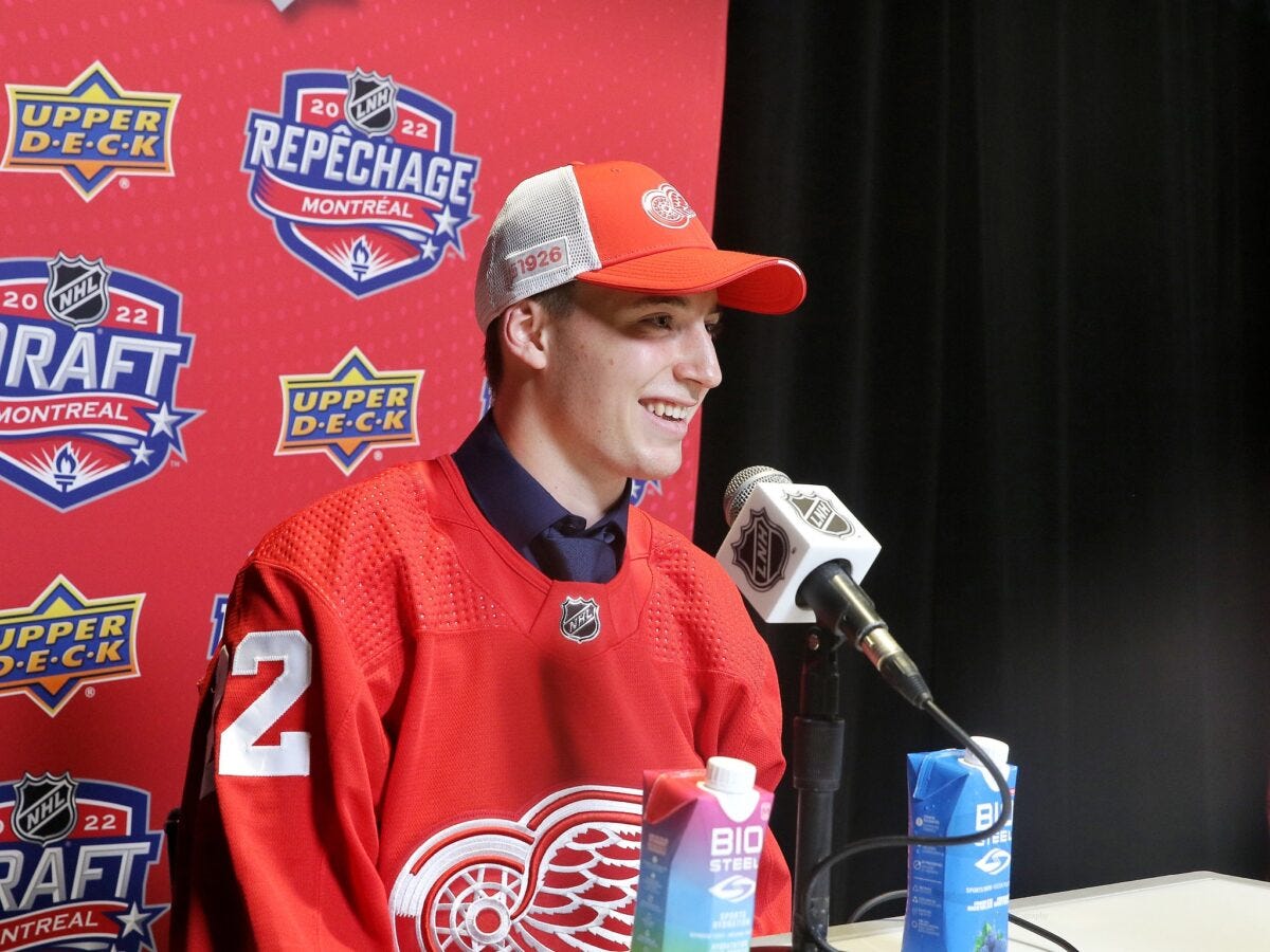 Marco Kasper Detroit Red Wings 2022 Draft