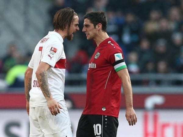 lars stindl martin harnik soccer fight 2015 images