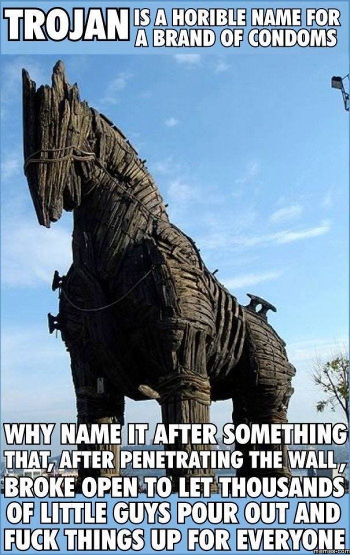 Trojan Horse | Funny pictures, Funny, Funny quotes