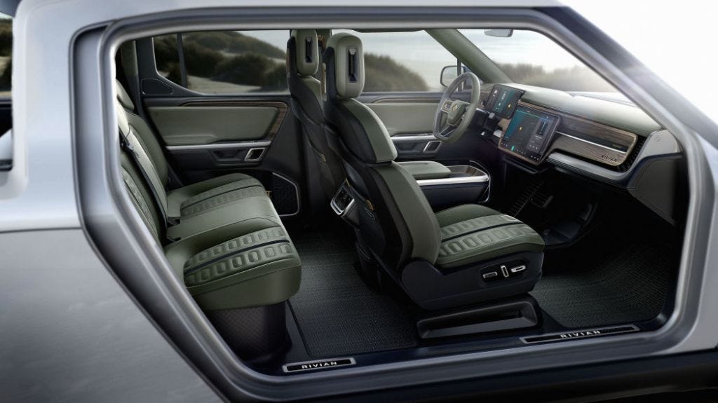 Rivian Truck interior