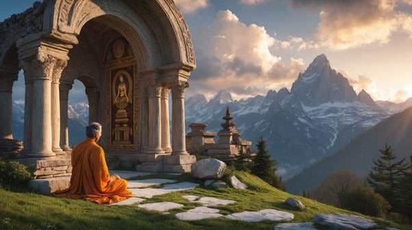 A person sitting in a meditating position

AI-generated content may be incorrect.