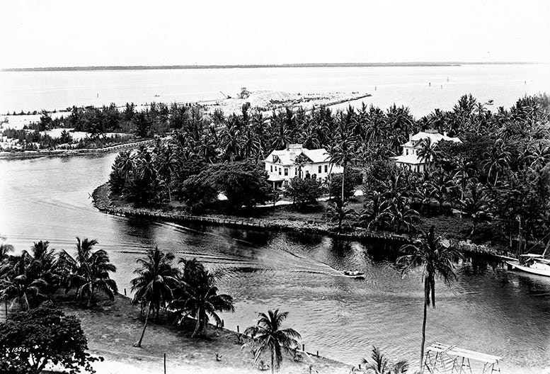 Figure 2: Brickell Point and Burlingame Island in 1935