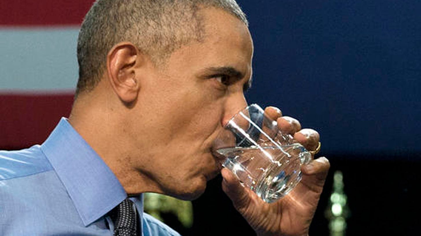 Obama drinks filtered city water in Flint to show it's safe | Fox News