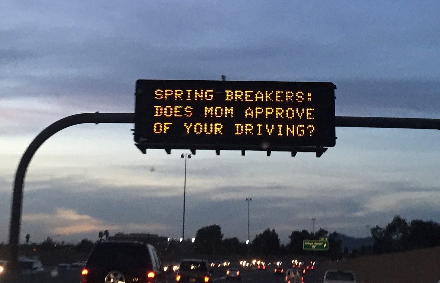 Funny ADOT freeway signs