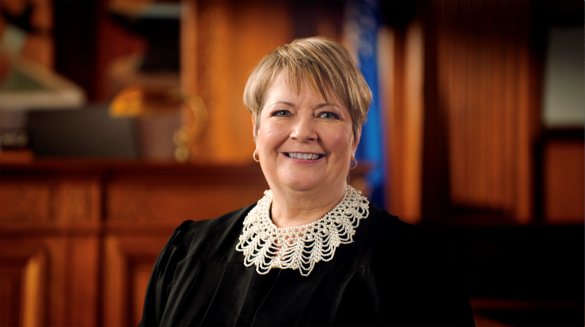 Justice Janet Protasiewicz (Source: Janet Protasiewicz' campaign via Wisconsin Public Radio)