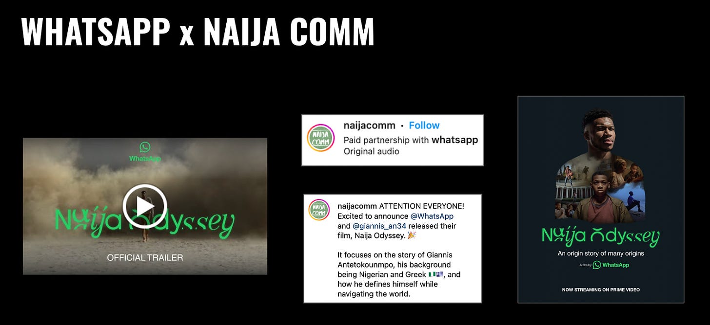 WhatsApp X Naija Comm collaboration