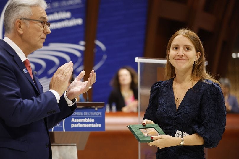 María Corina Machado gana el Premio Václav Havel de Derechos Humanos del  Consejo de Europa | Euronews