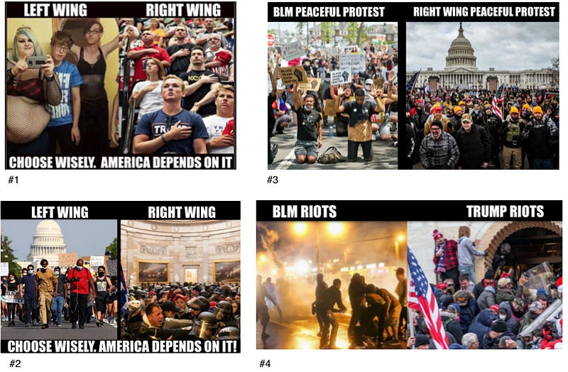 A collage of images of people protesting

Description automatically generated