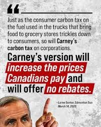 Canadians won't be fooled by Carney's Carbon Tax con job. Only common sense  Conservatives will axe Carney's tax for good: https://www.conservative.ca/ cpc/axethetax/