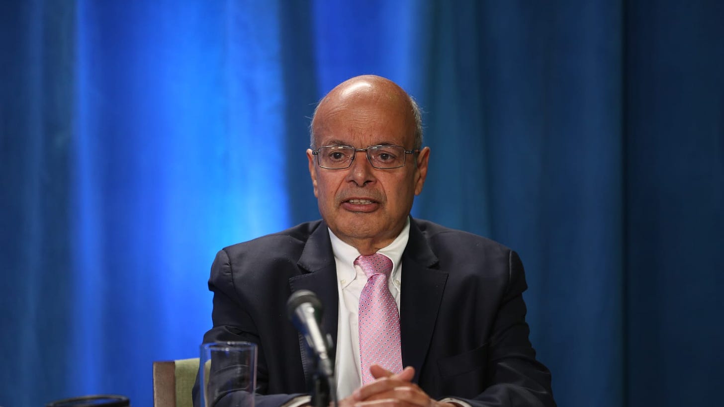 Ajit Jain at Berkshire Hathaway's annual meeting in Los Angeles, California. May 1, 2021.